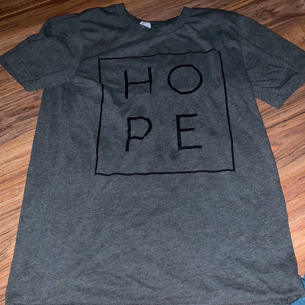 A grey shirt